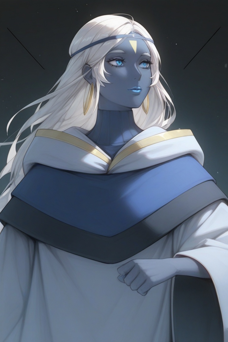 niizo,  mature female,  white hair on Tensor.Art