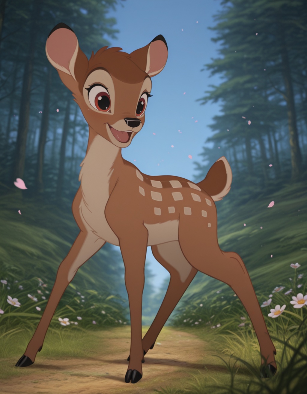 bambi,  deer,  fawn on Tensor.Art