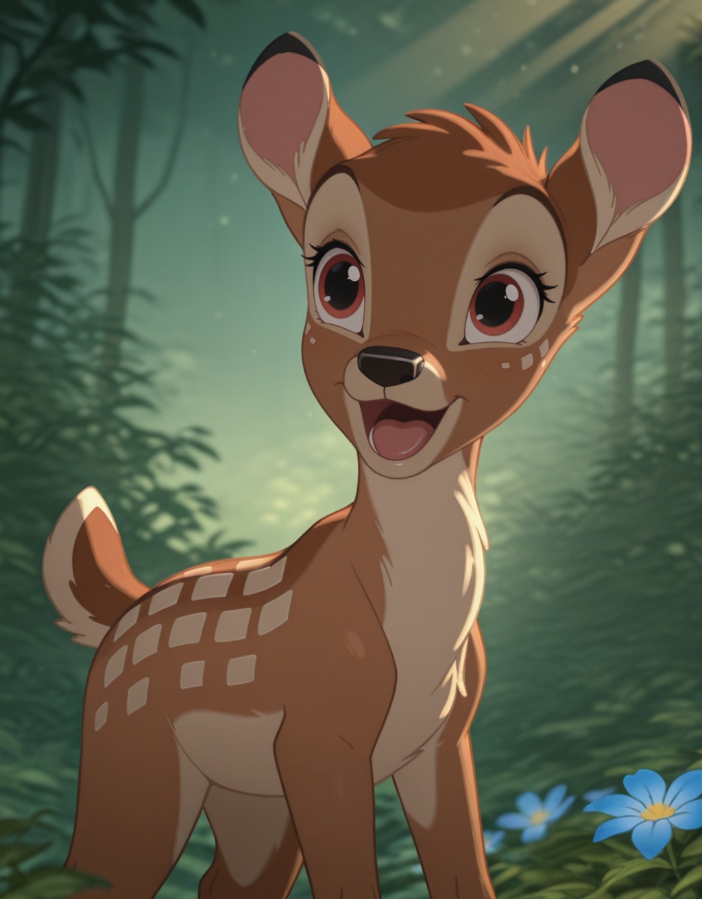 bambi,  deer,  fawn on Tensor.Art