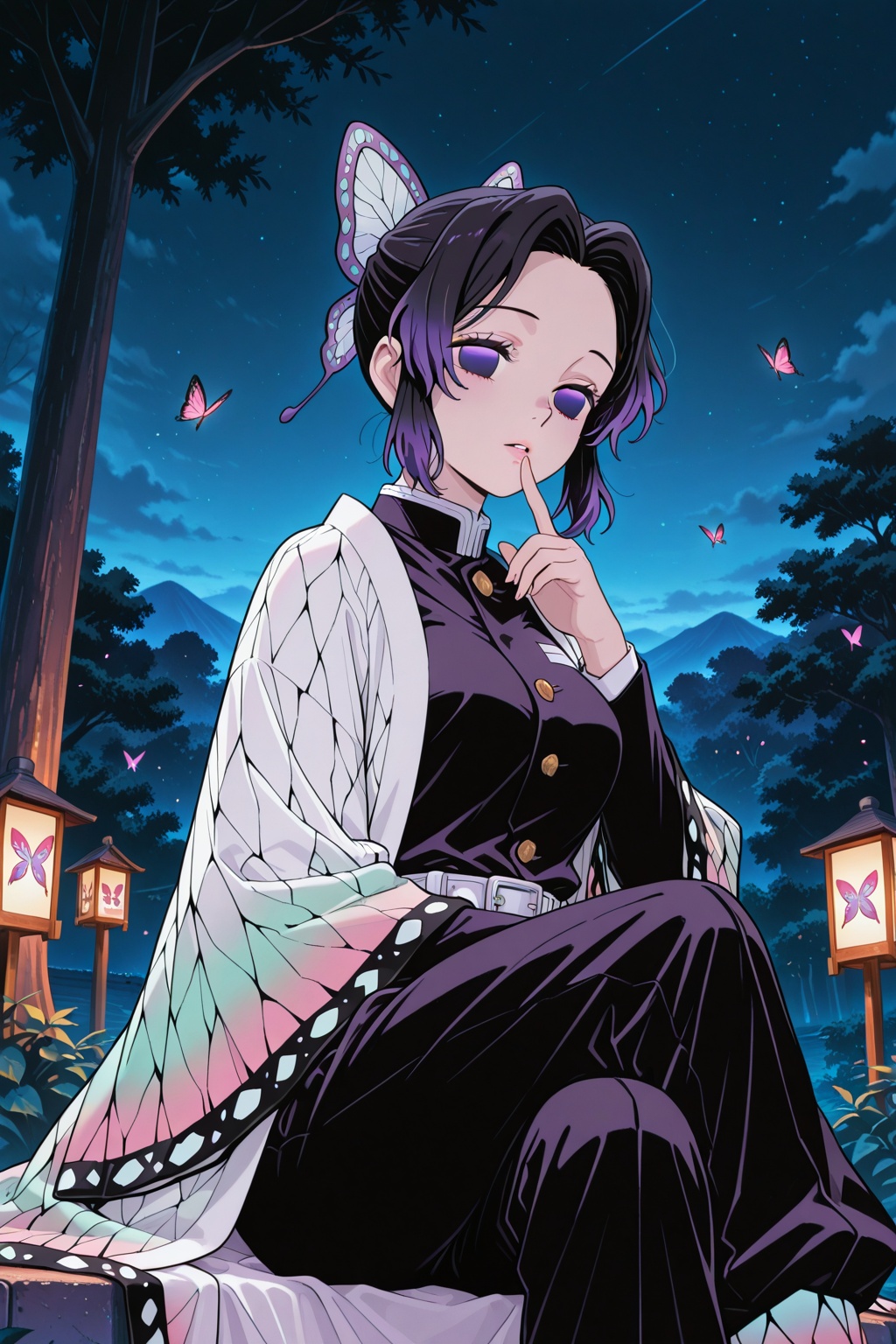 1girl,  kochou_shinobu,  demon_slayer_uniform on Tensor.Art