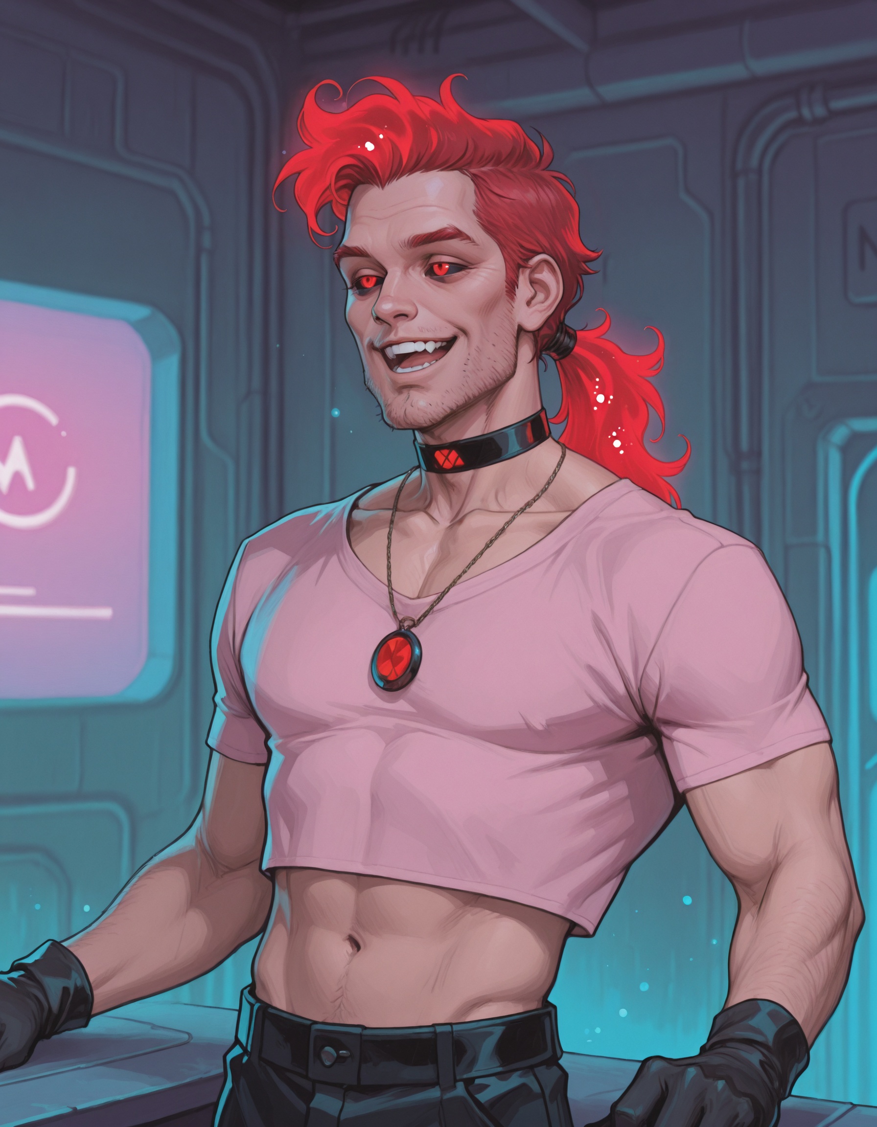 1boy,  male focus,  red hair on Tensor.Art