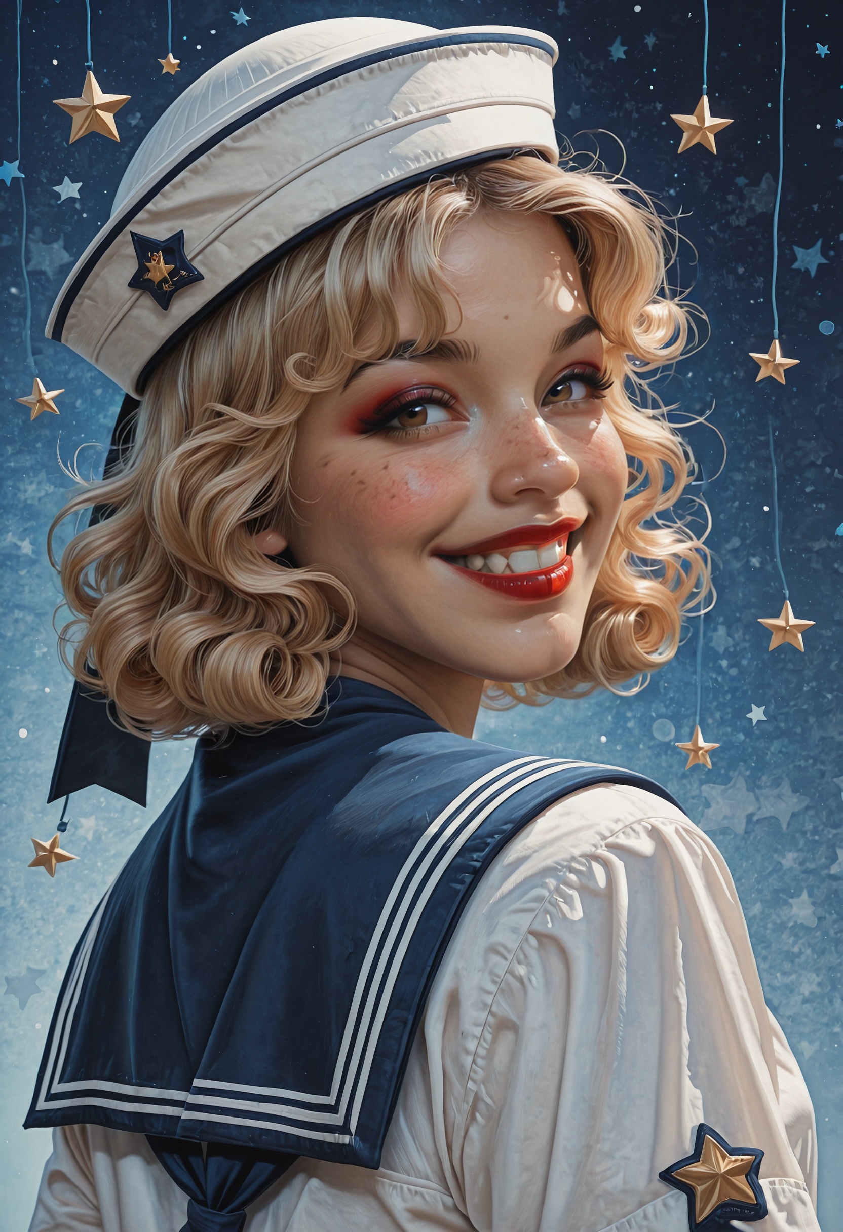 1girl,  hat,  blonde hair on Tensor.Art