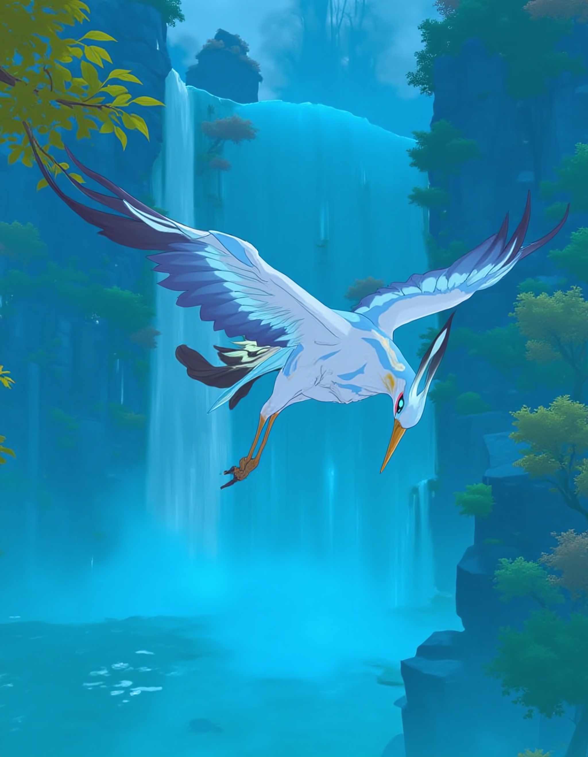 xianyun,  crane,  bird on Tensor.Art