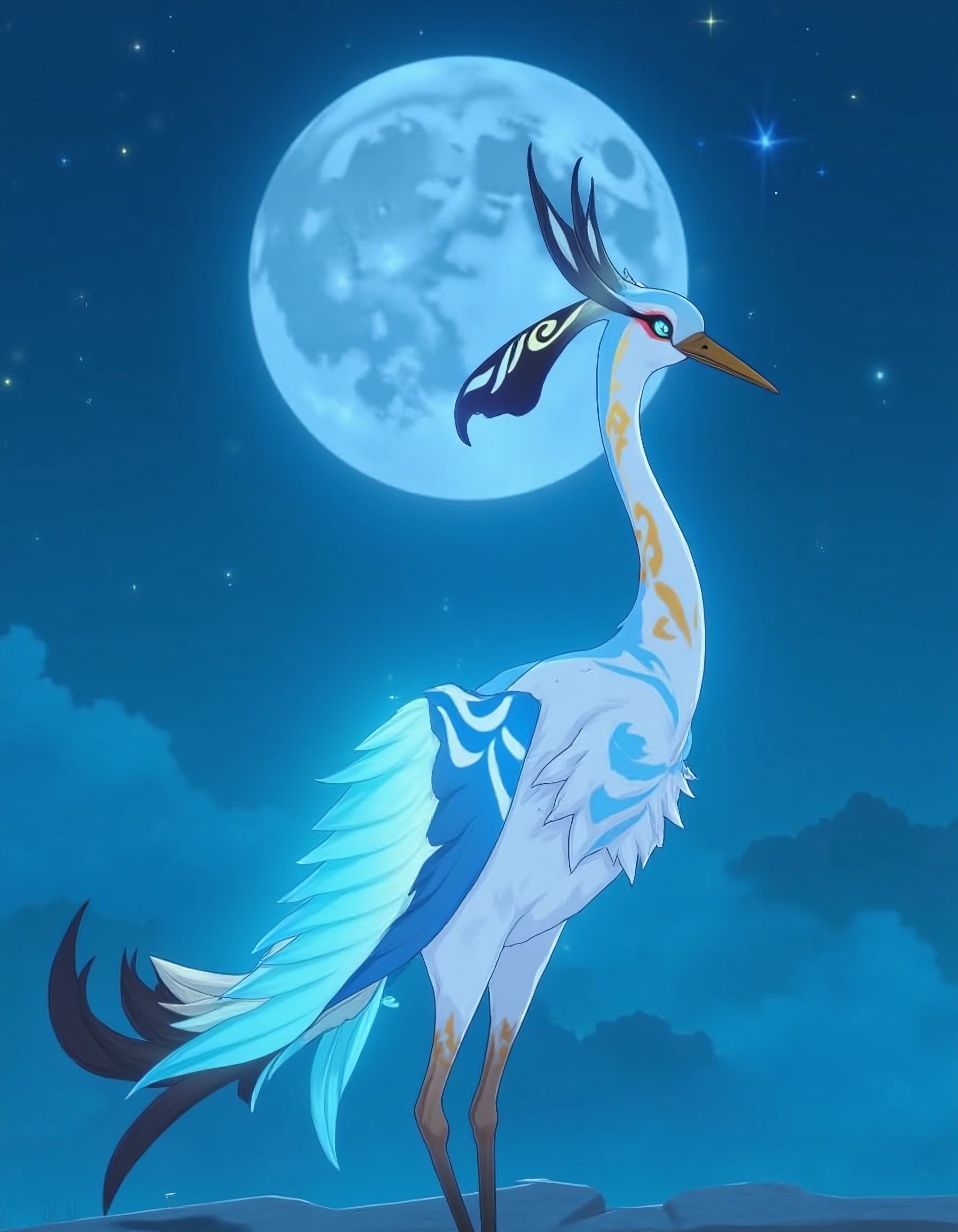 xianyun,  crane,  bird on Tensor.Art