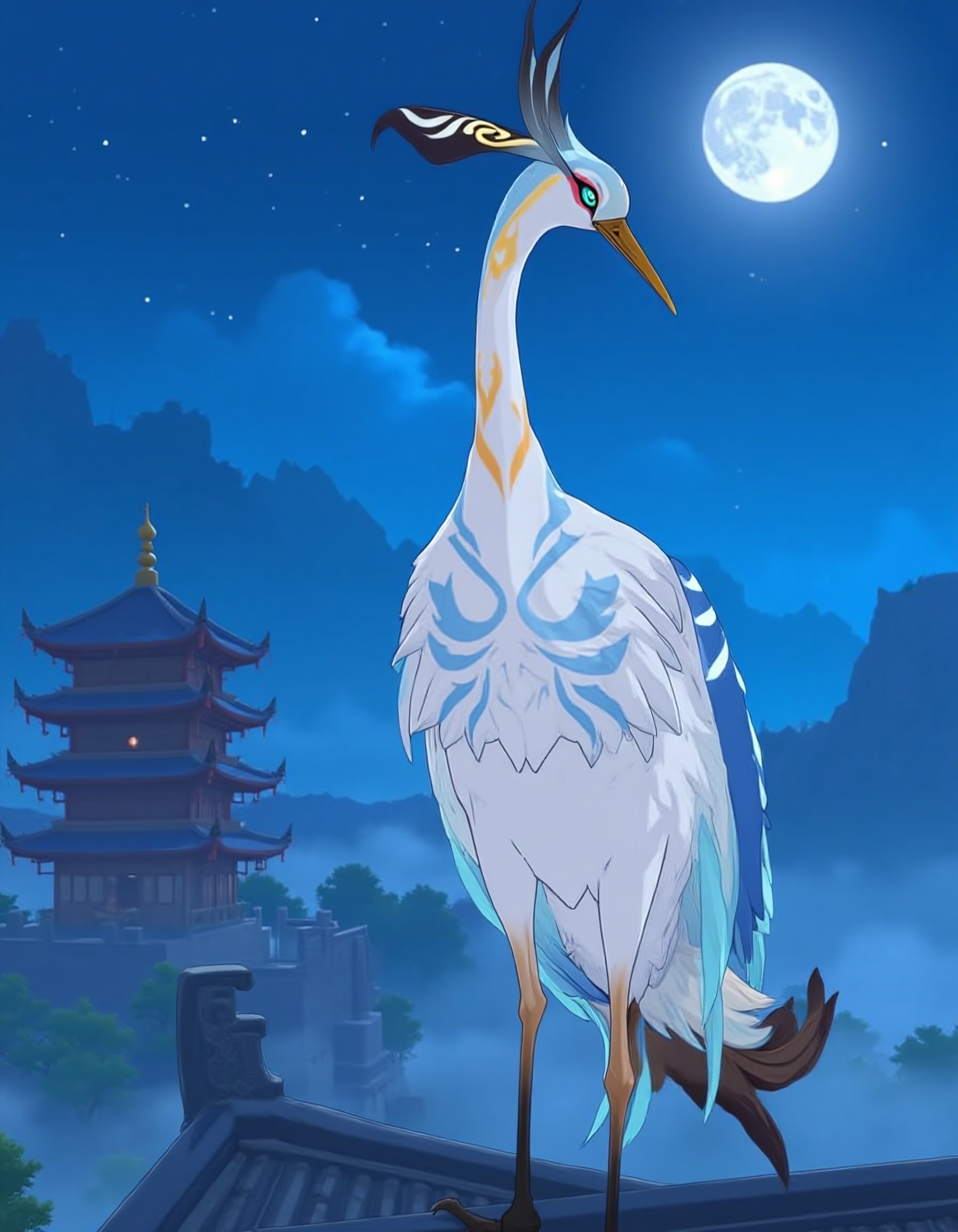 " xianyun,  bird,  crane on Tensor.Art