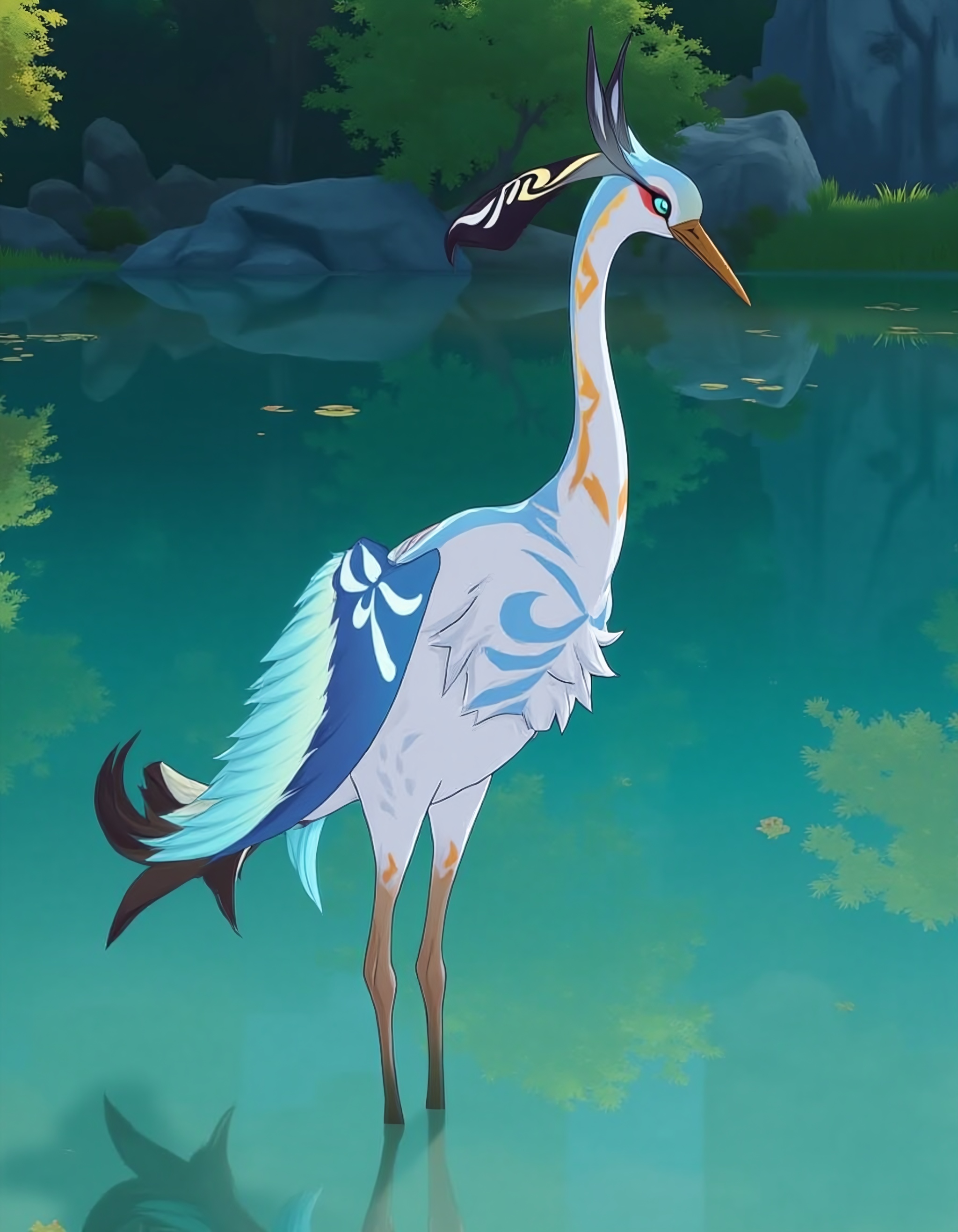 xianyun,  crane,  bird on Tensor.Art