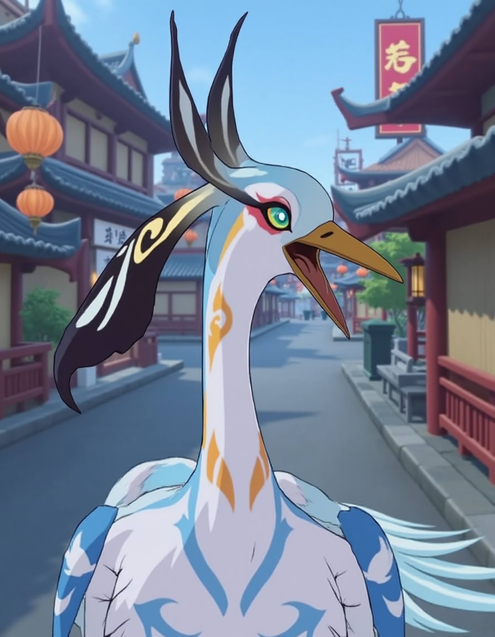 " xianyun,  bird,  crane on Tensor.Art
