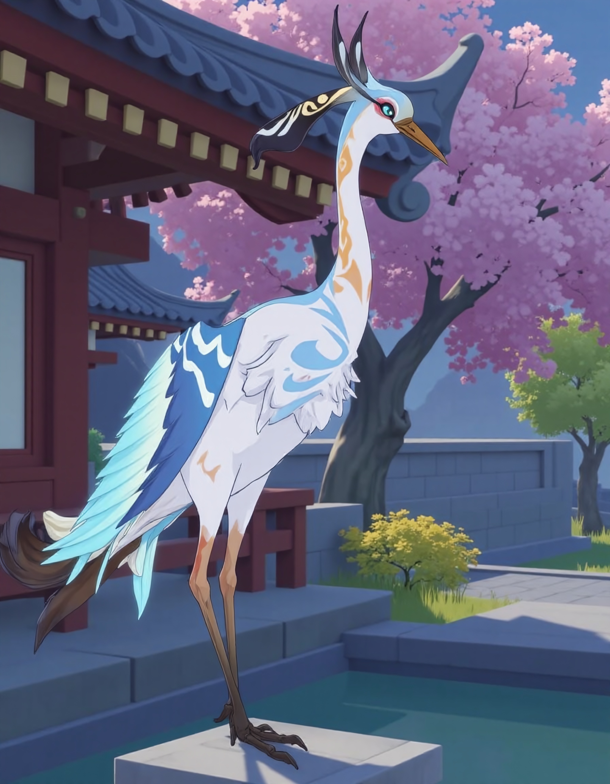 " xianyun,  crane,  bird on Tensor.Art