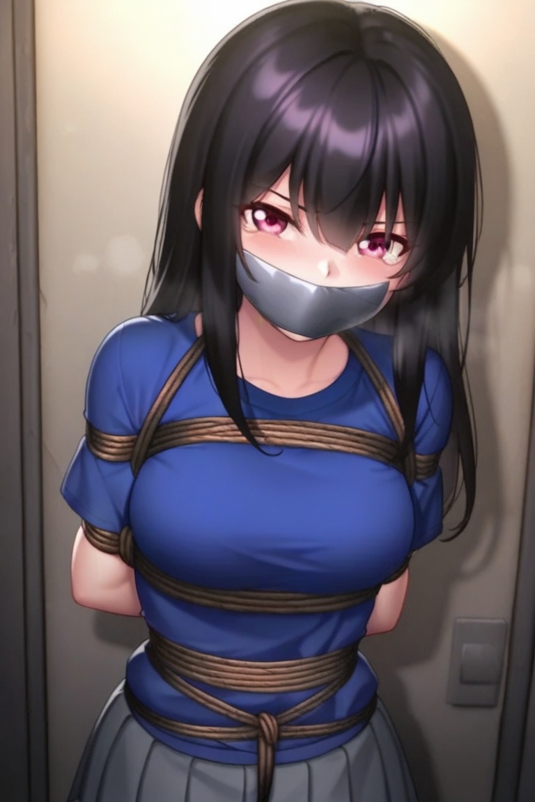 1girl,  solo,  bondage on Tensor.Art