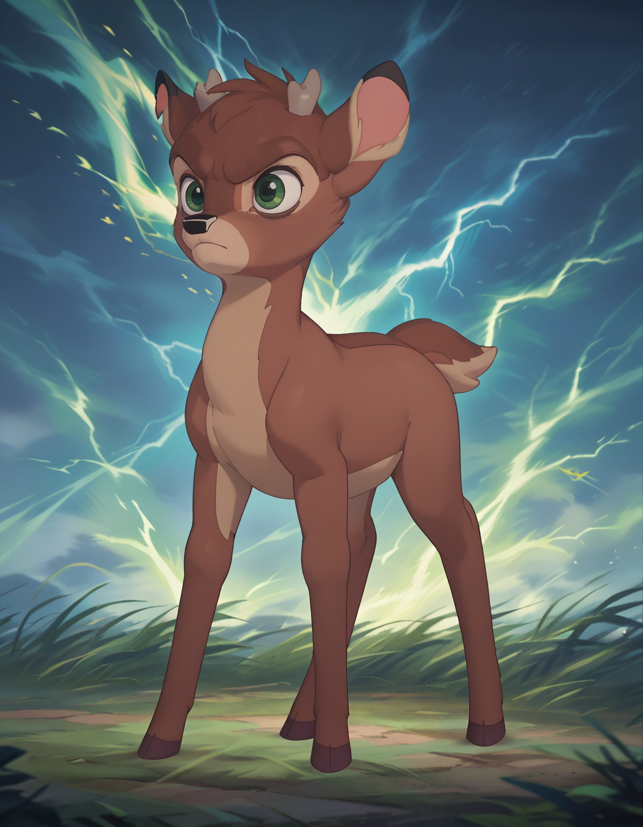 electric,  full body,  tempest scene on Tensor.Art