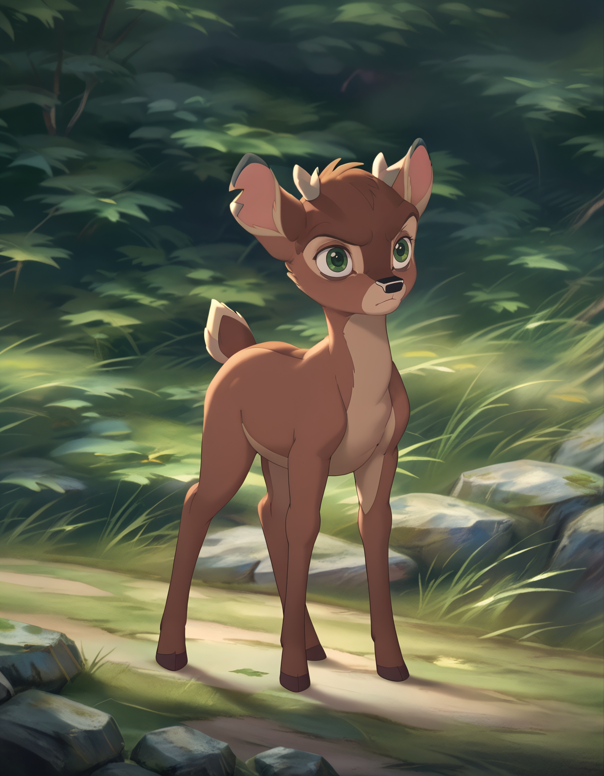 radiant,  full body,  rocky ridge at dusk on Tensor.Art