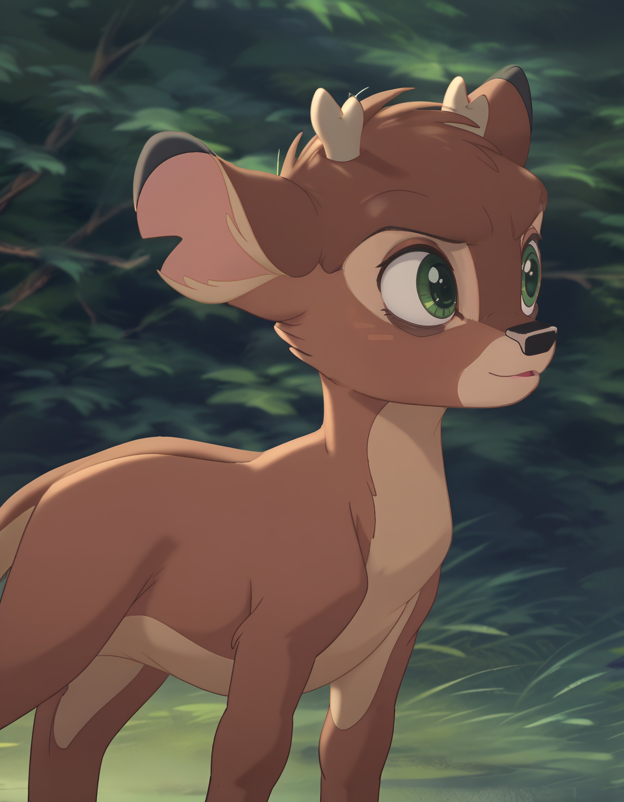 ultra vivid,  close-up,  shadowed glen on Tensor.Art