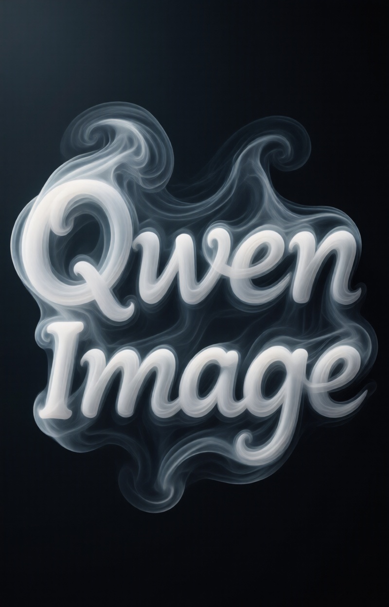 Kintypographyfus. Kintypographyfus. Smoke typography. Letters shaped from thick white smoke swirling in dark background. E...