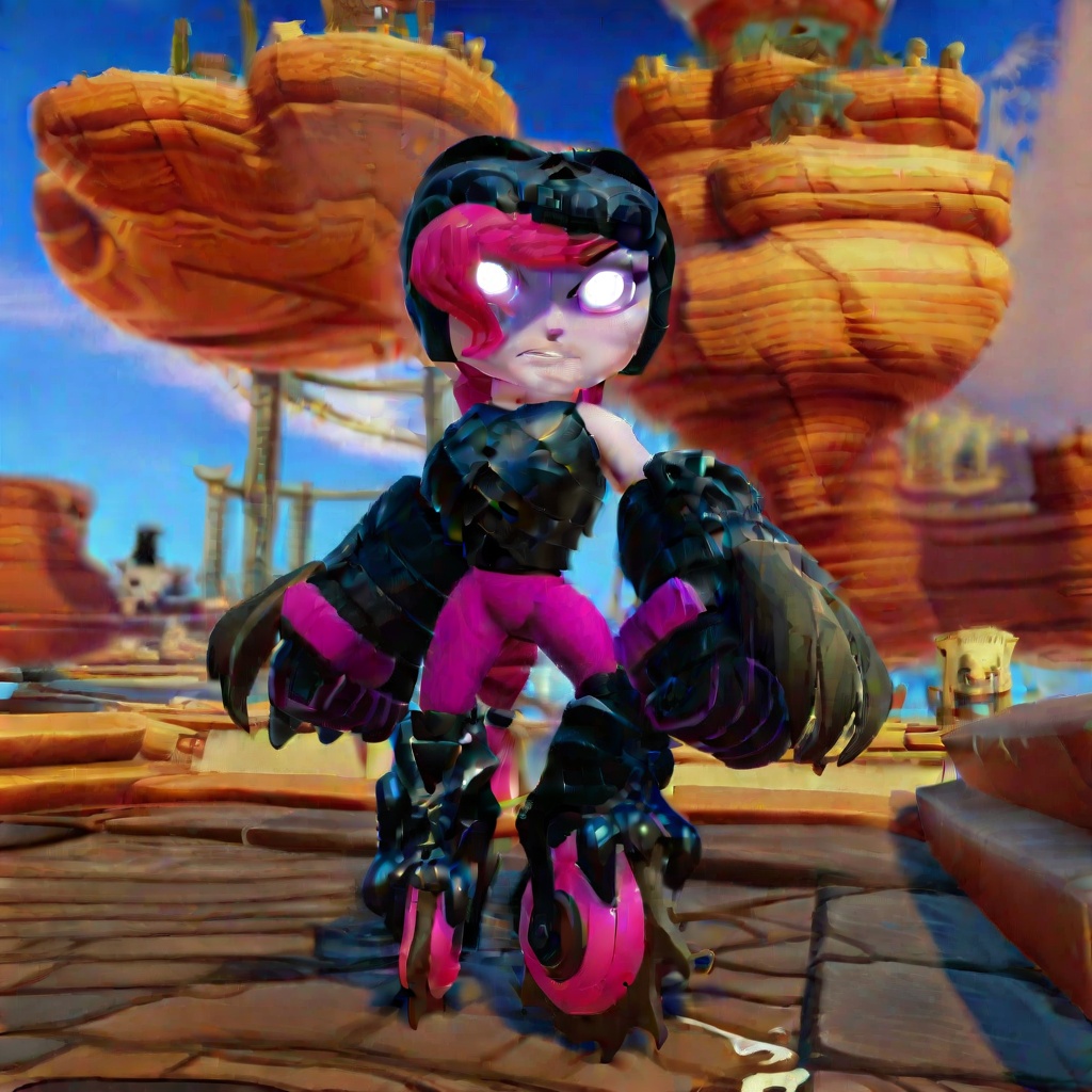 skull helmet,  large breasts,  1girl on Tensor.Art