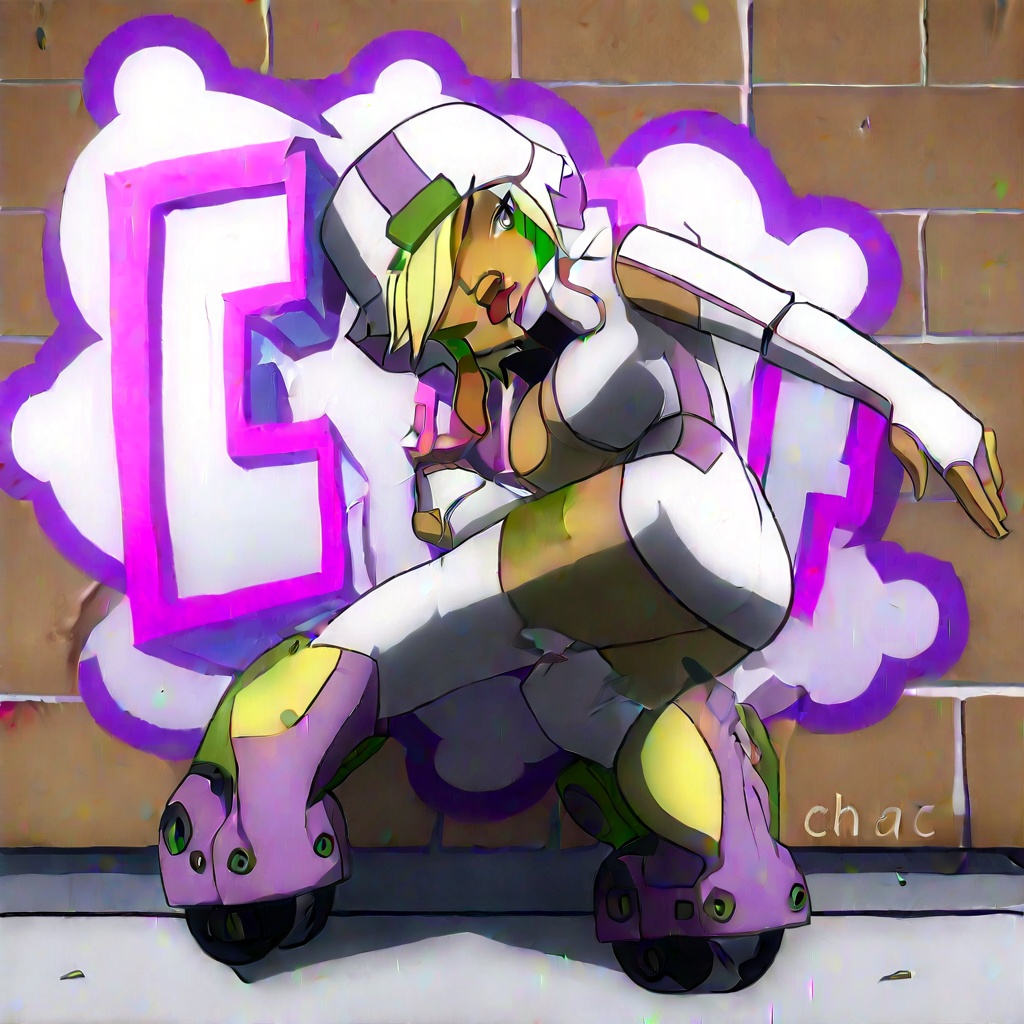JET GAMU,  thigh-high socks,  cleavage on Tensor.Art