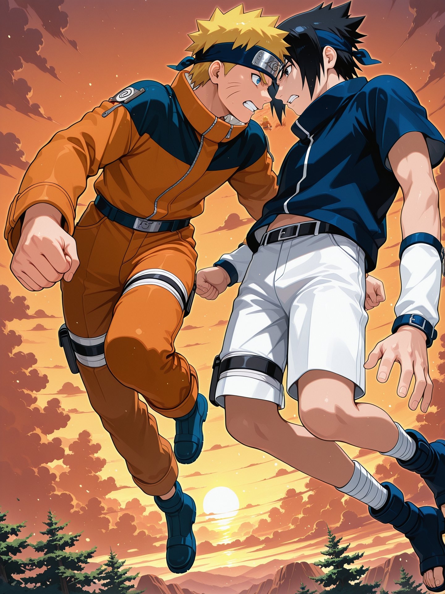 uzumaki naruto,  2boys,  blonde hair on Tensor.Art