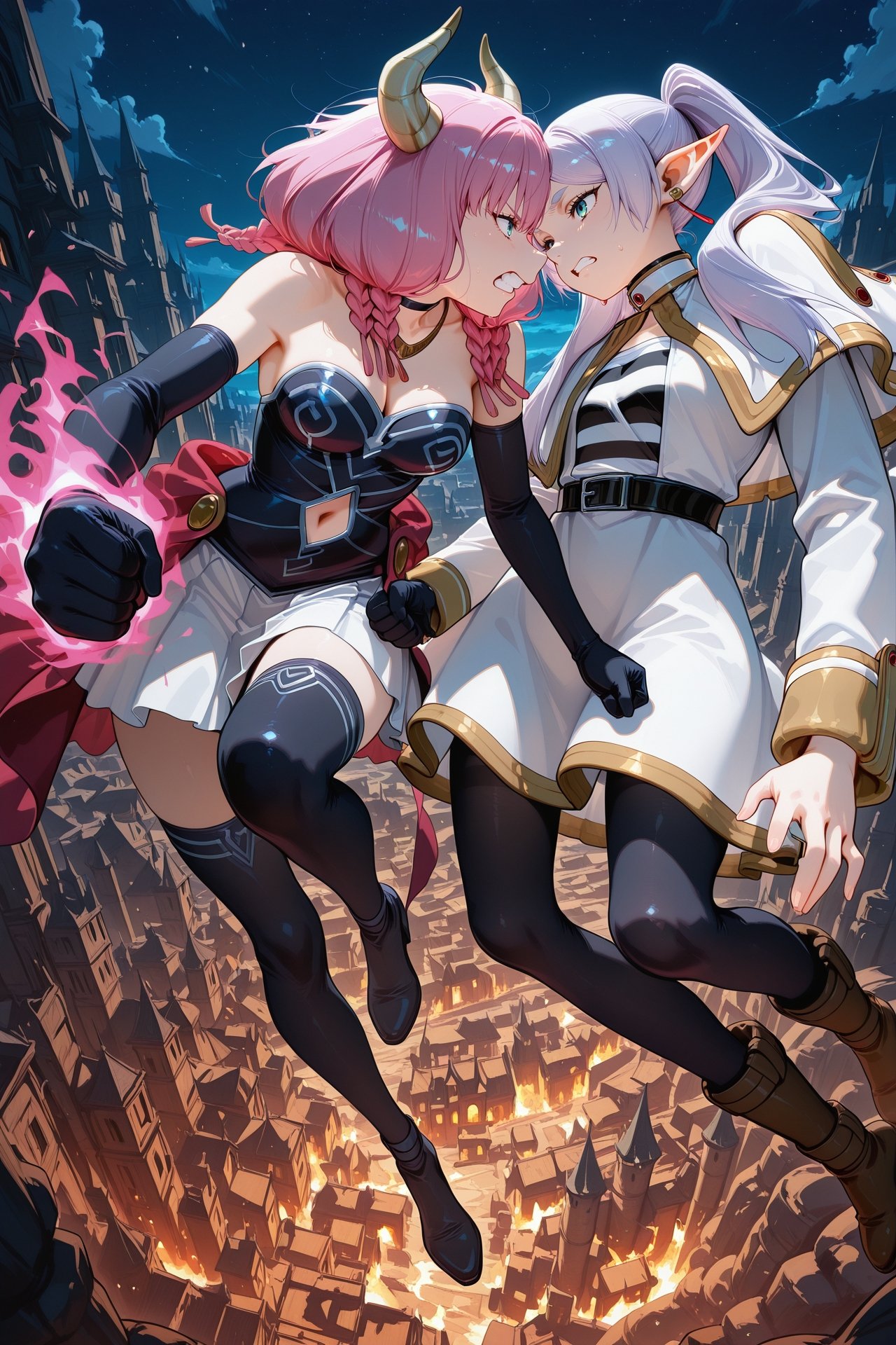 2girls,  full body,  Aura on Tensor.Art