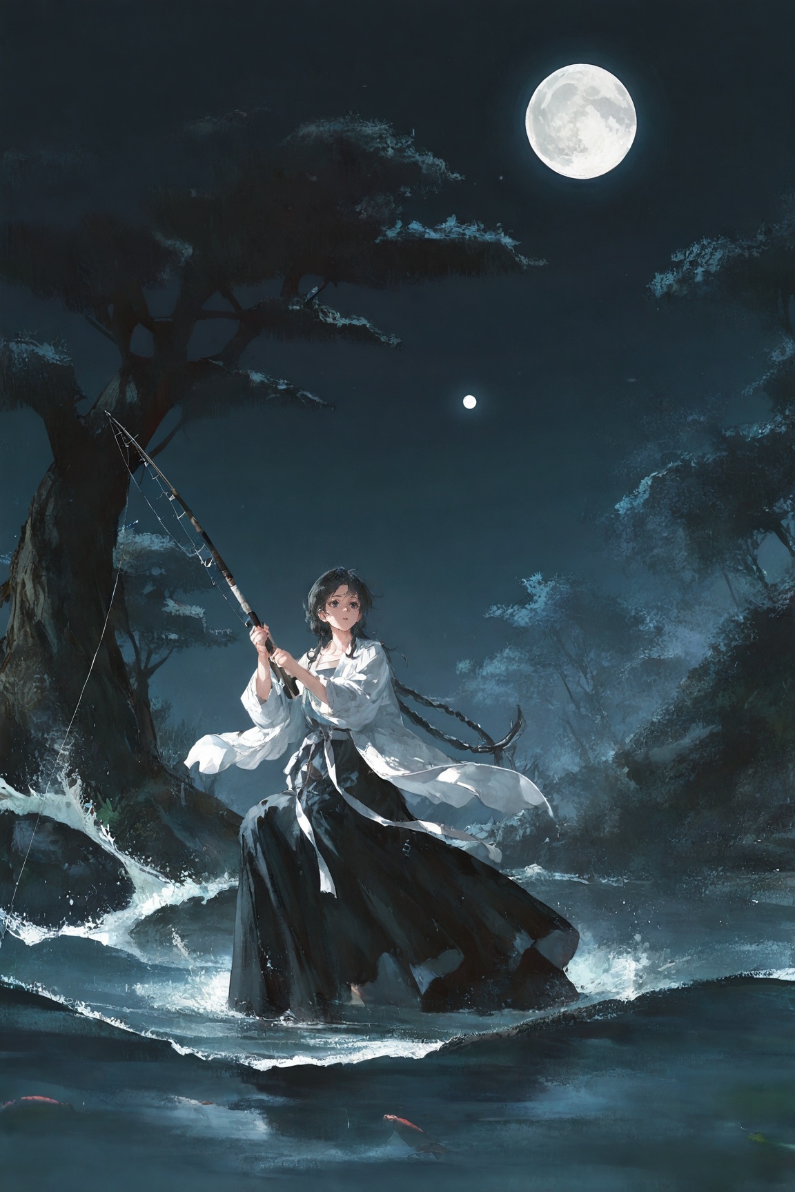 dark blue theme,  black theme,  dark blue background on Tensor.Art