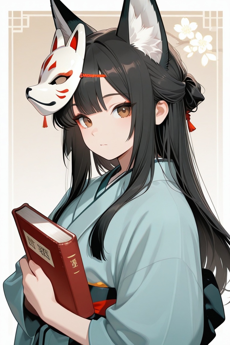 koka,  fox mask,  animal ears on Tensor.Art