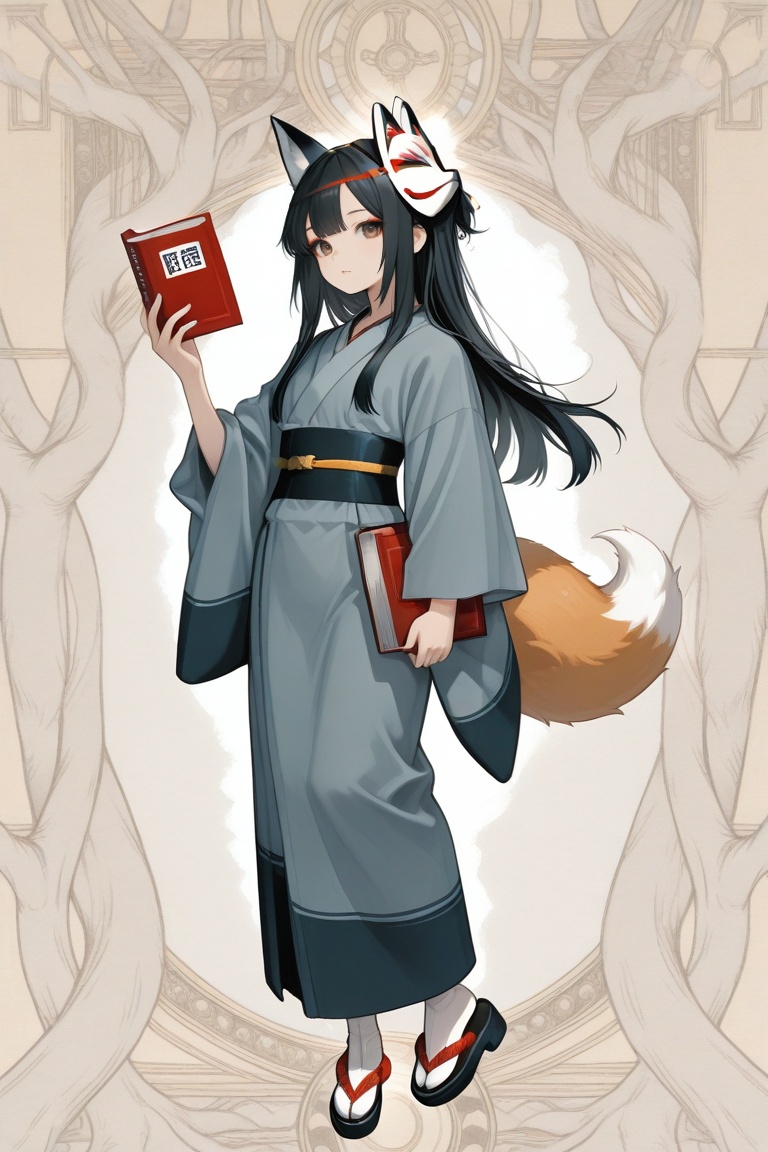 koka,  fox mask,  animal ears on Tensor.Art