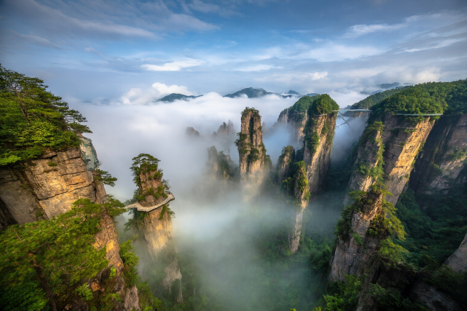 aurelmanea2q photography. A surreal and awe-inspiring landscape shot capturing the unique,  pillar-like sandstone peaks of...
