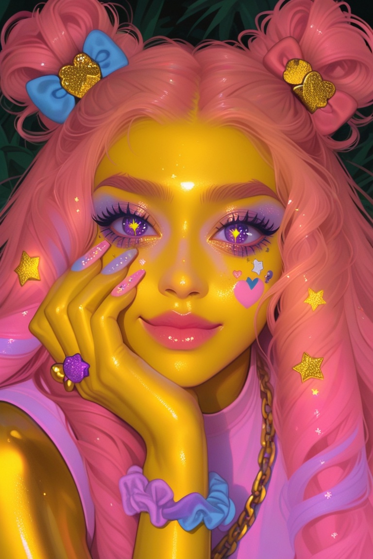 aegyo sal,  eyelashes,  1girl on Tensor.Art