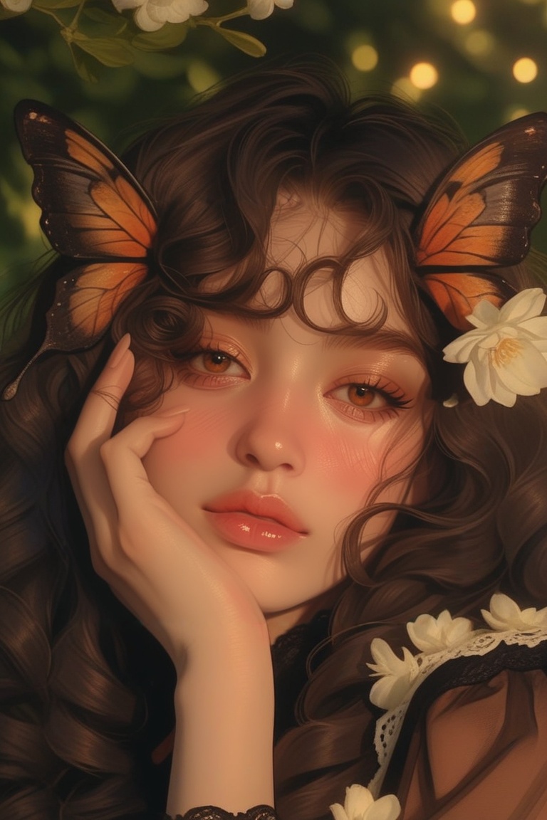 aegyo sal,  eyelashes,  1girl on Tensor.Art