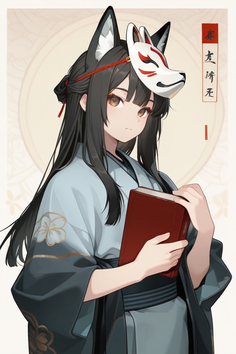koka,  fox mask,  animal ears on Tensor.Art