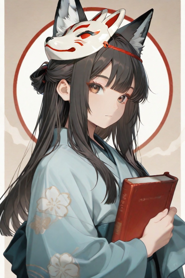 koka,  fox mask,  animal ears on Tensor.Art