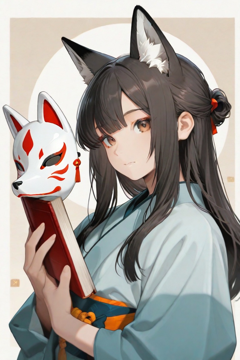koka,  fox mask,  animal ears on Tensor.Art