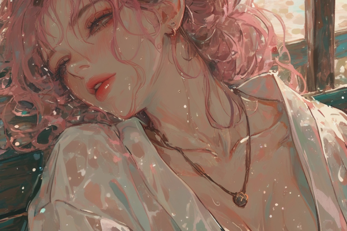 1girl,  long hair,  short hair on Tensor.Art