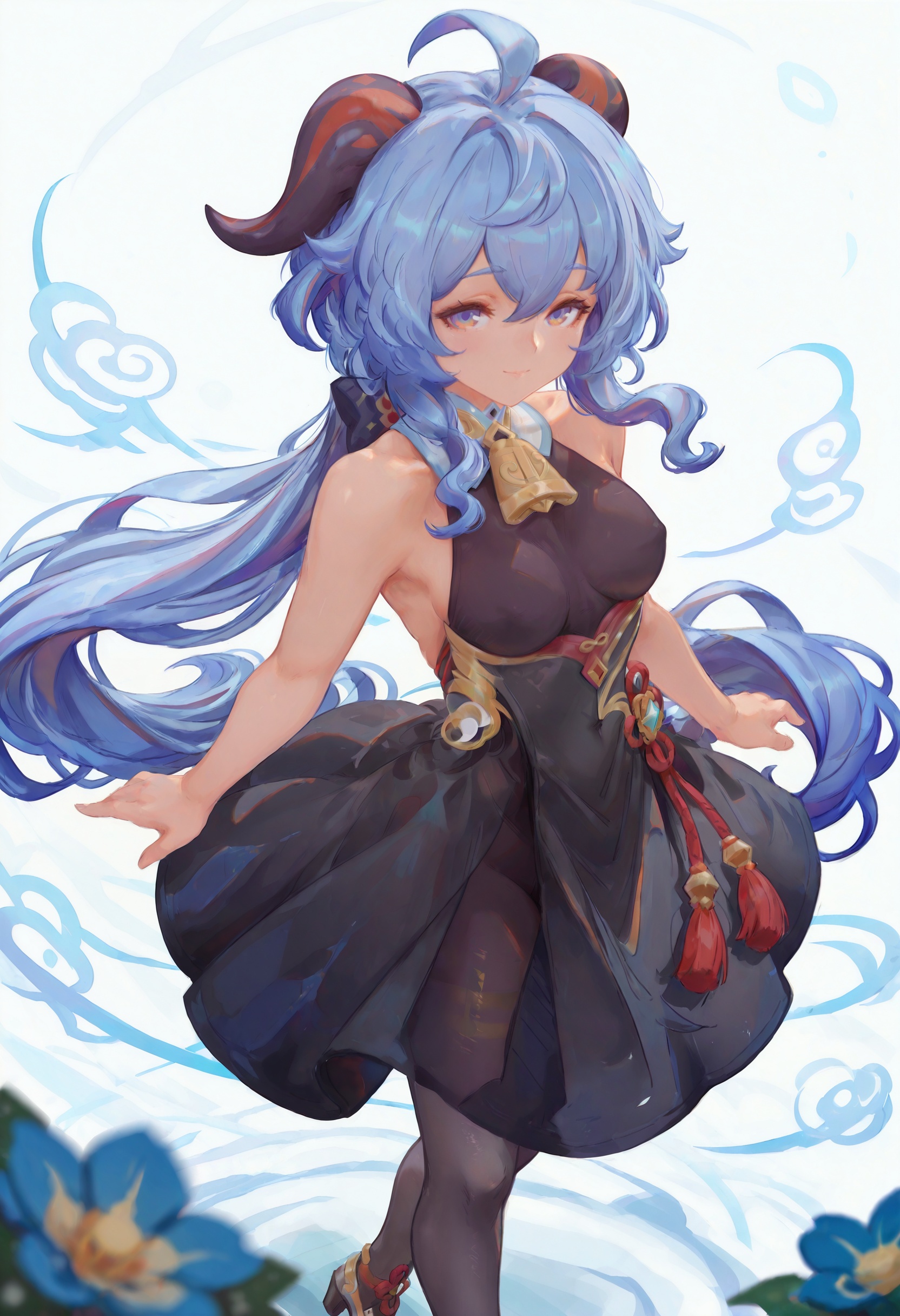 1girl,  ganyu \(genshin impact\),  solo on Tensor.Art