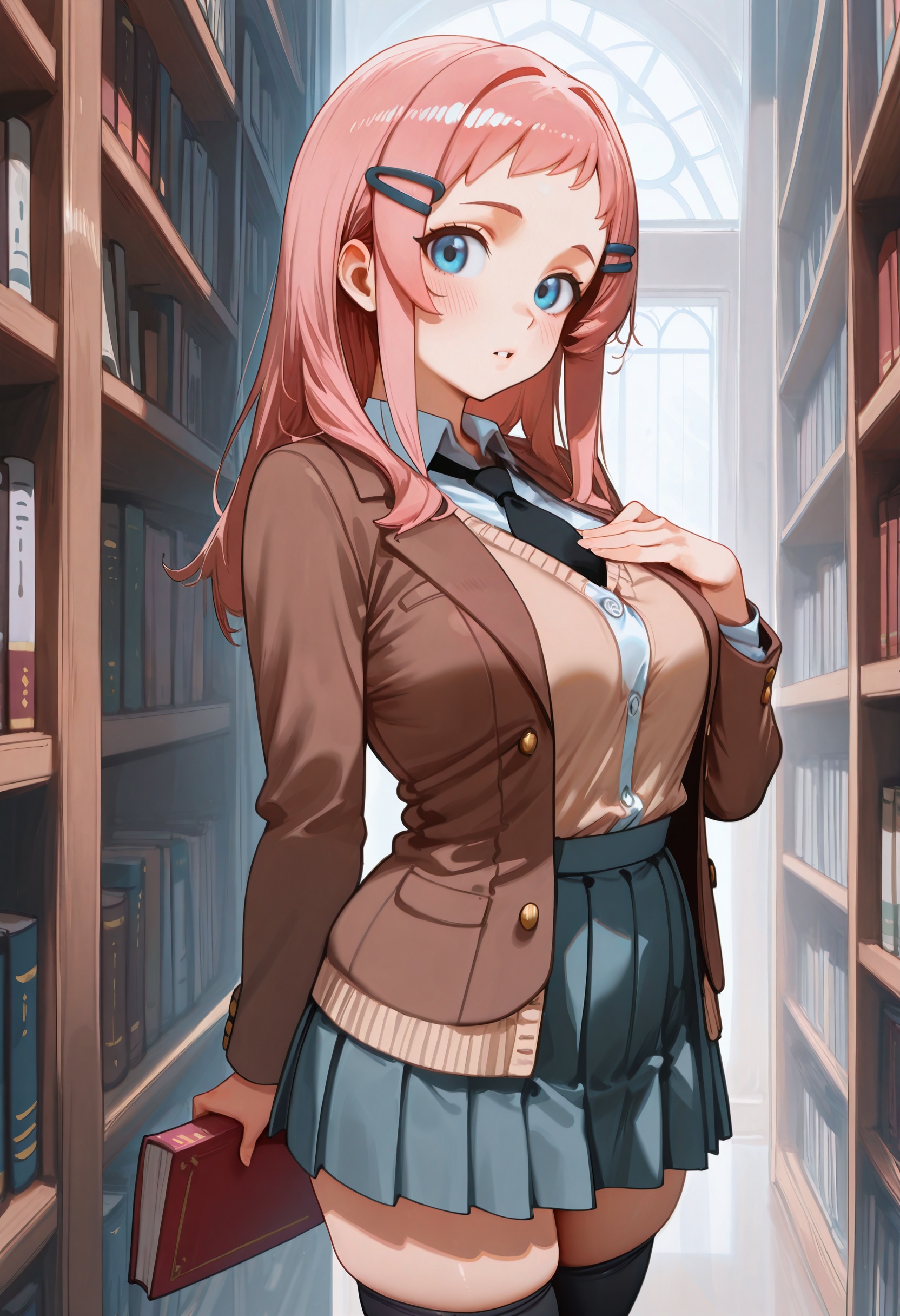 1girl,  solo,  large breasts on Tensor.Art