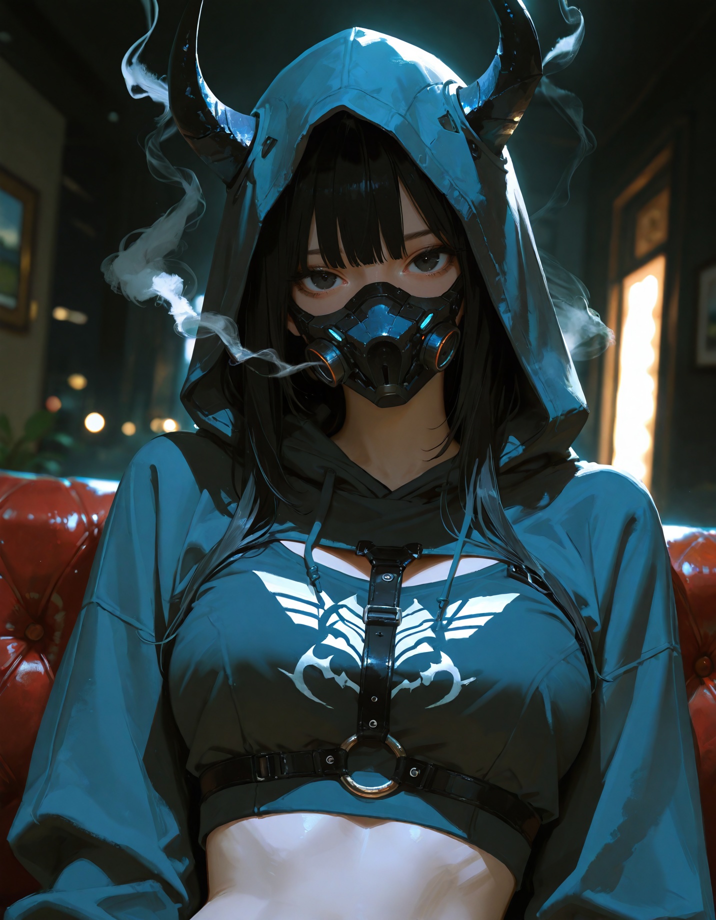 1girl,  solo,  hood on Tensor.Art