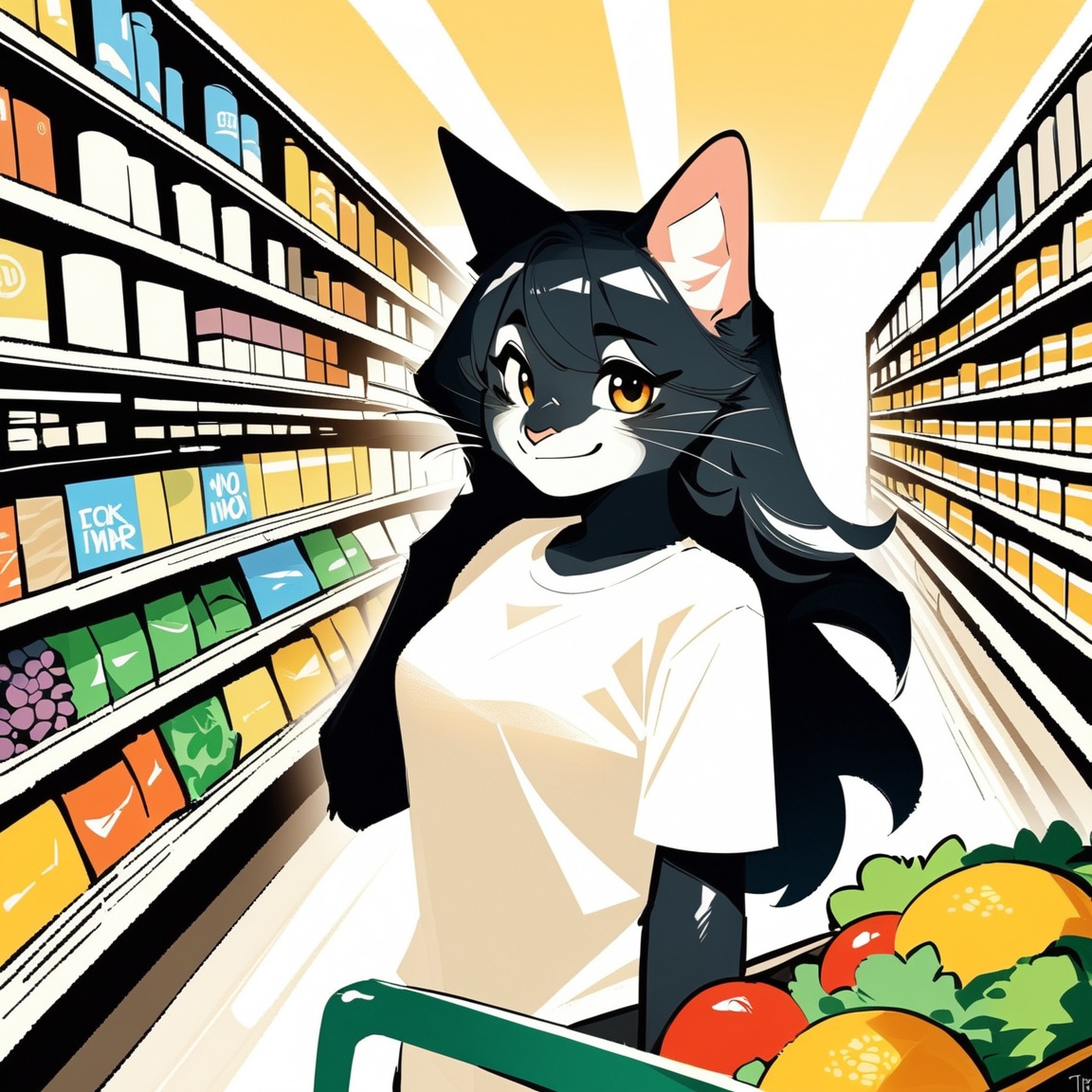Itymnro,  domestic cat,  felid on Tensor.Art
