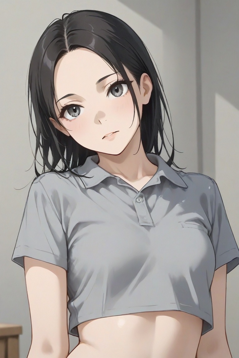 dancinggirl,  black hair,  slender on Tensor.Art