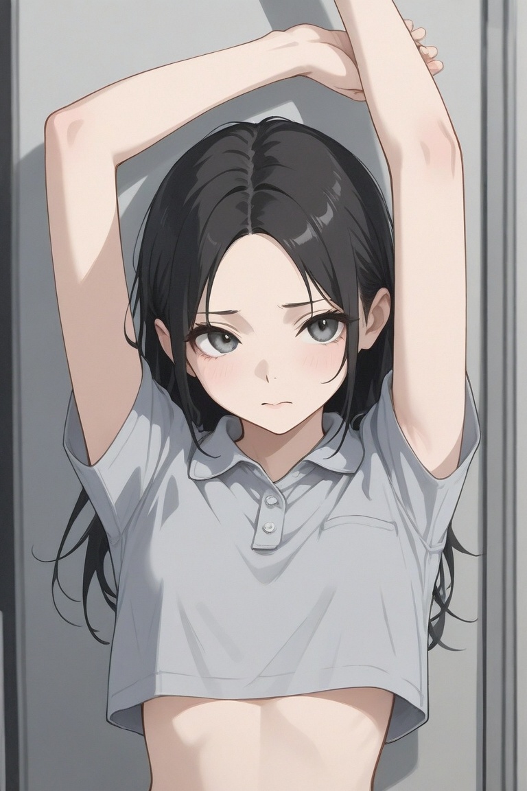 dancinggirl,  black hair,  slender on Tensor.Art