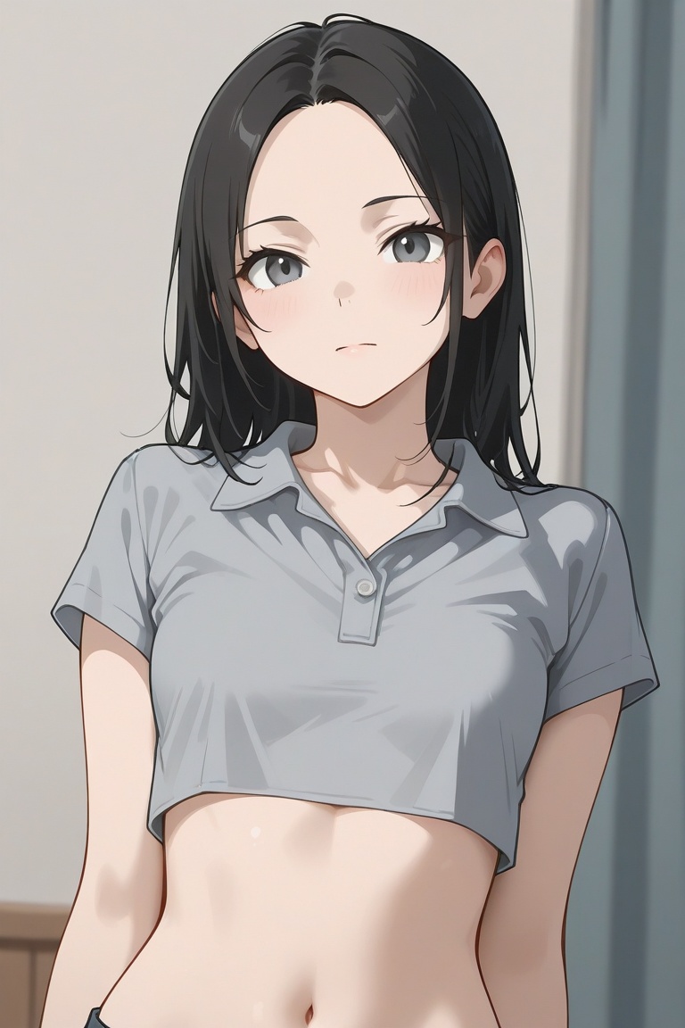 dancinggirl,  black hair,  slender on Tensor.Art