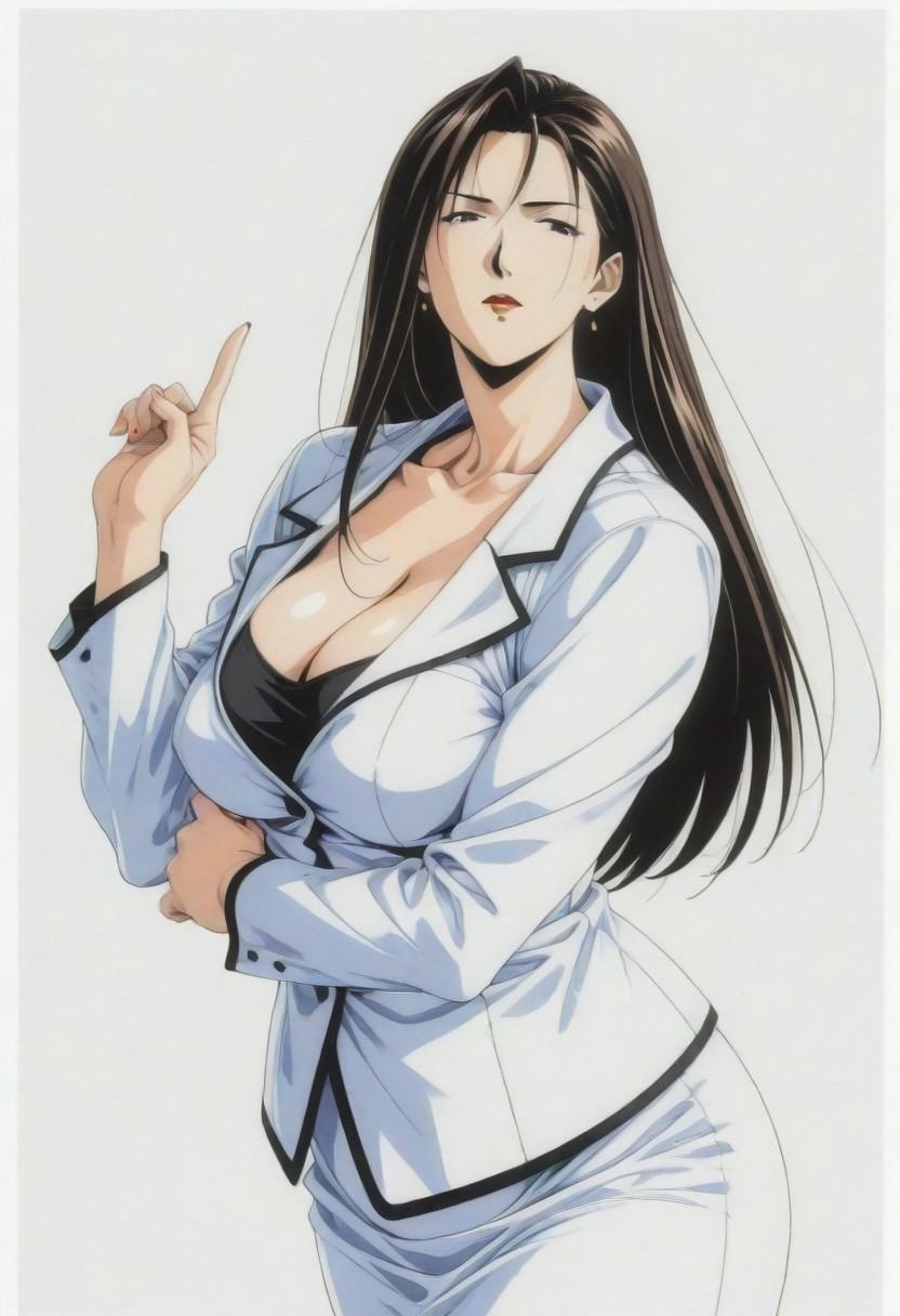 solo,  Himuro is a laid-back woman,  anime mature woman on Tensor.Art
