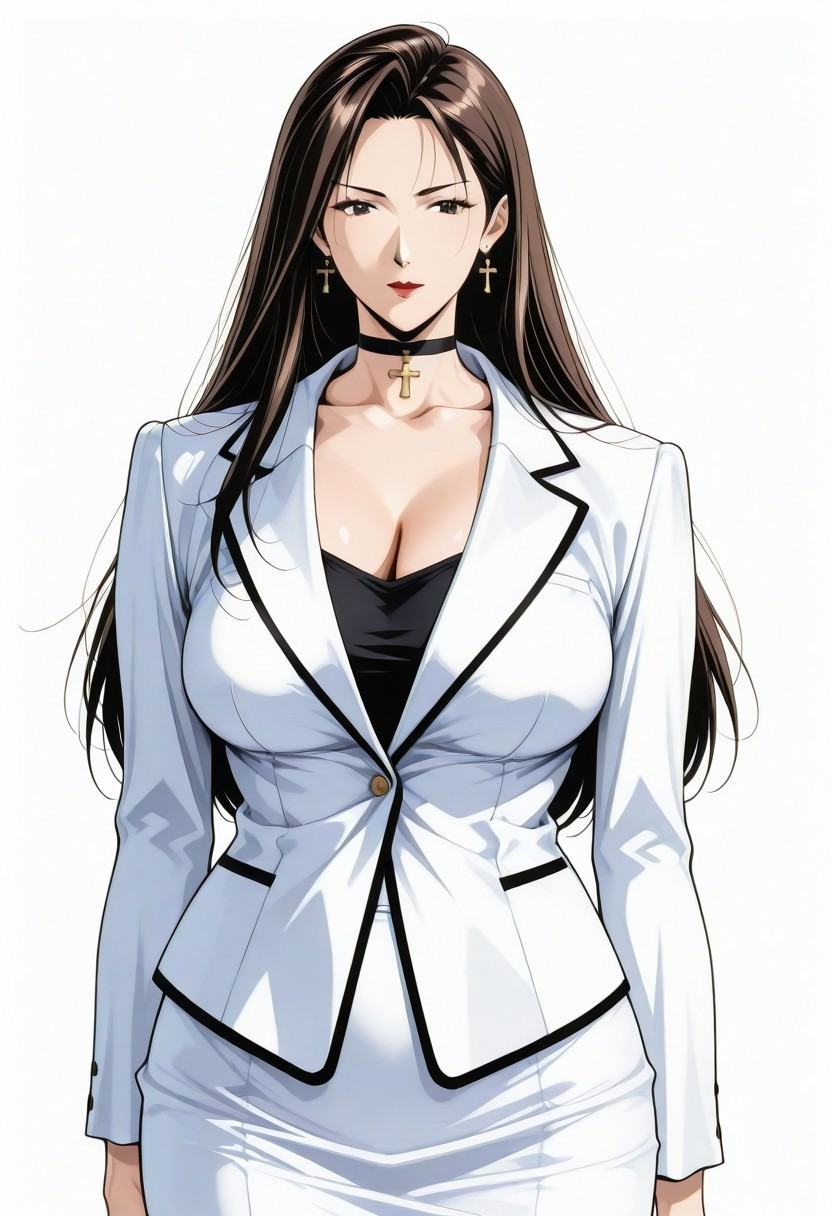 himuro,  solo,  (elegant confident mature female on Tensor.Art
