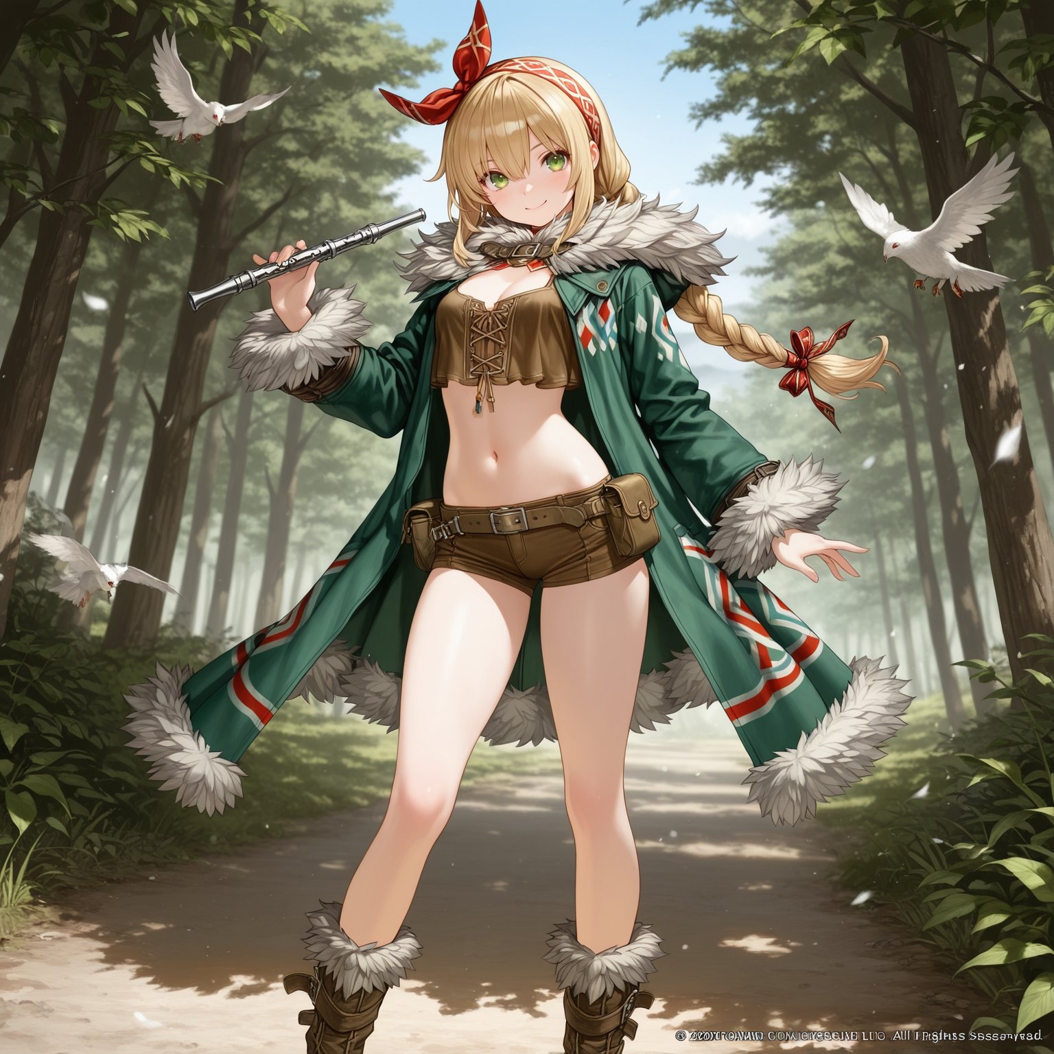 outdoors scenery1girl,  rs_beast_tamer-summoner_(new_outfit),  small breasts on Tensor.Art