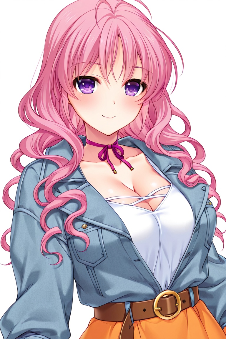 Sakurai_Risa,  pink hair,  long hair on Tensor.Art