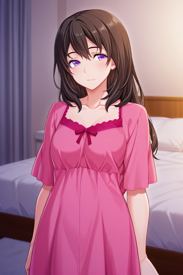 Kousaka_Mayumi,  bedroom,  solo on Tensor.Art