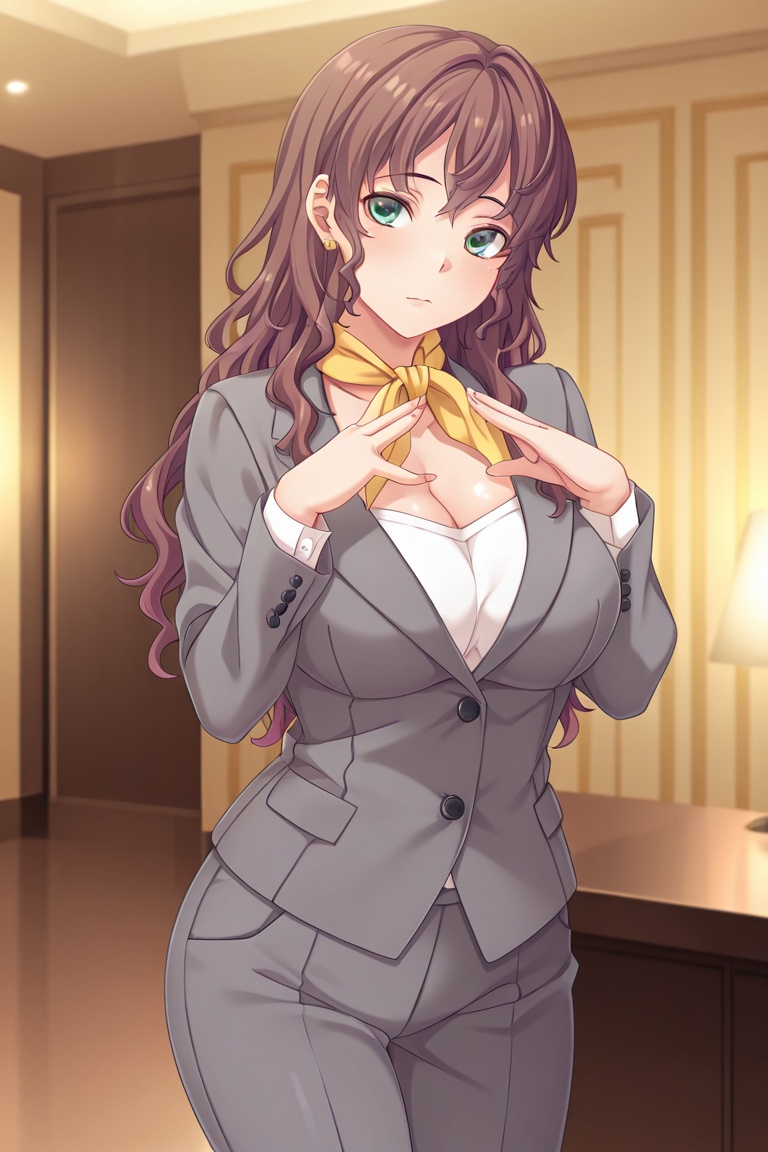 solo,  Asamiya_Mika,  brown hair on Tensor.Art