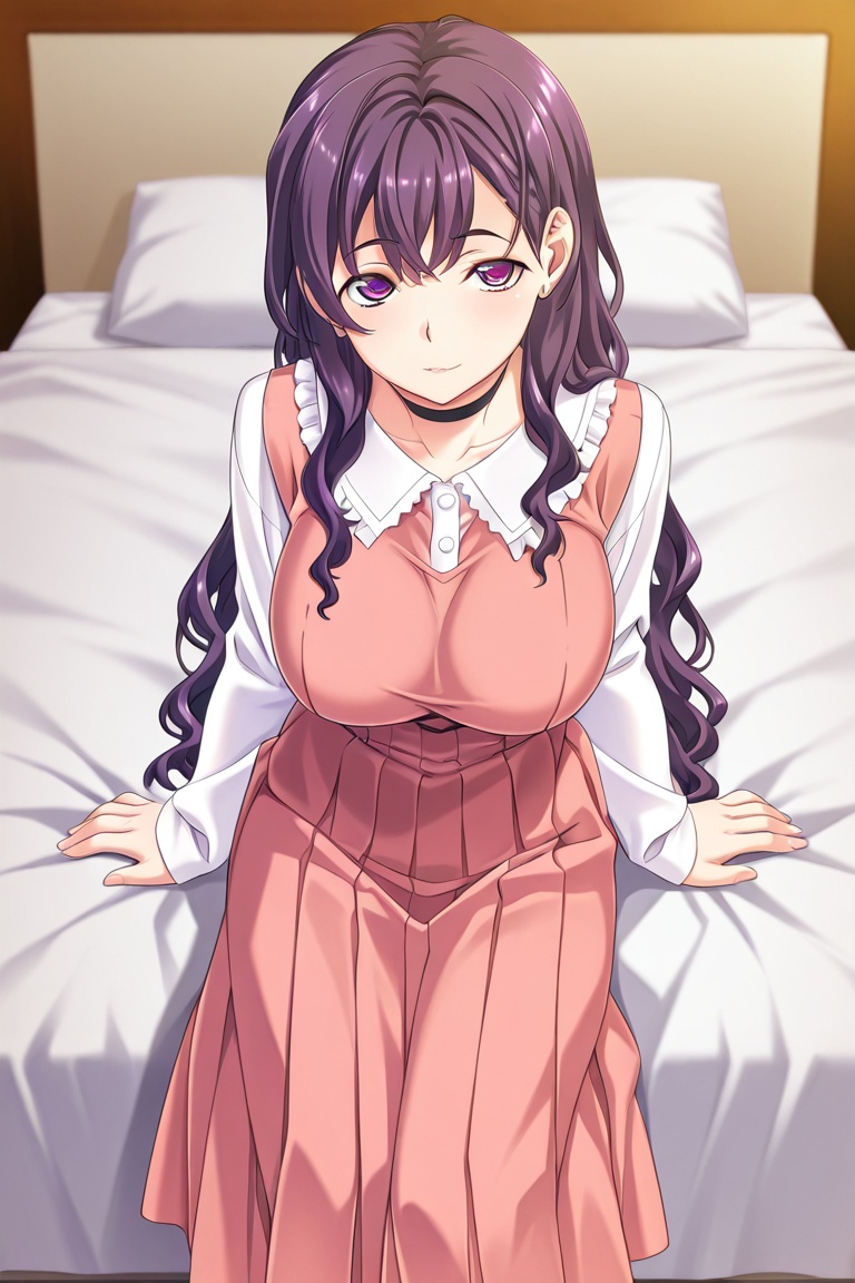 Yamauchi_Ayano,  solo,  purple hair on Tensor.Art