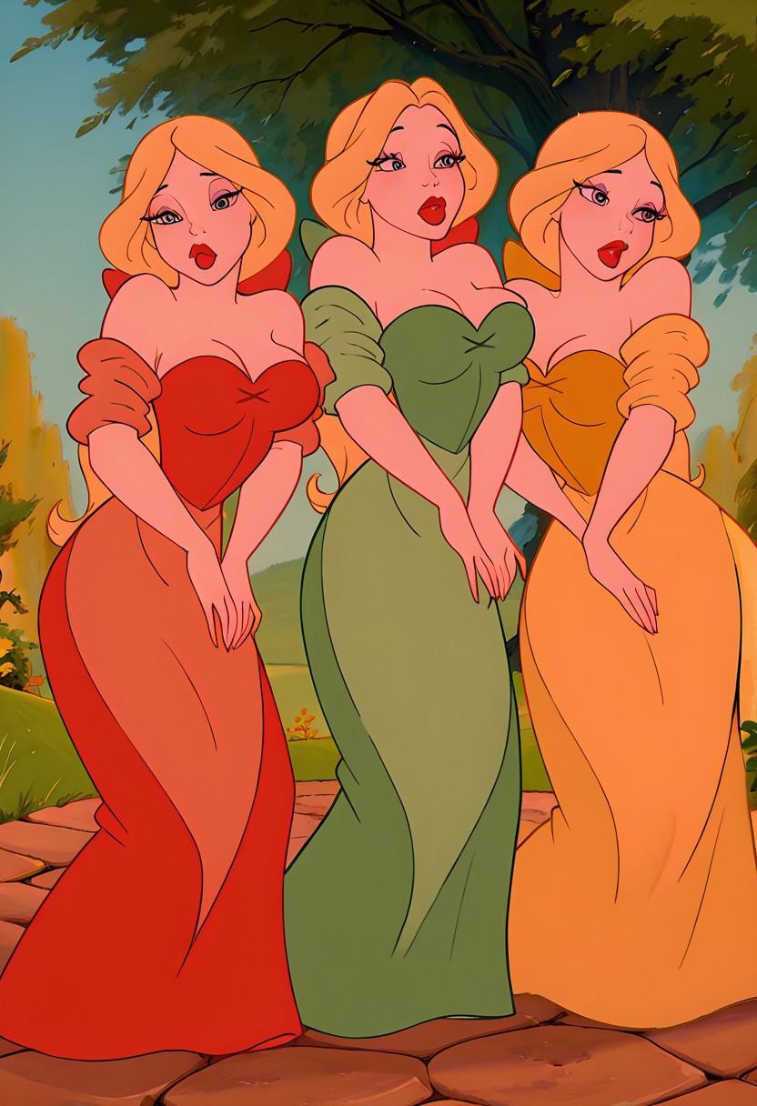 bimbettebtydbst,  breasts,  blonde hair on Tensor.Art