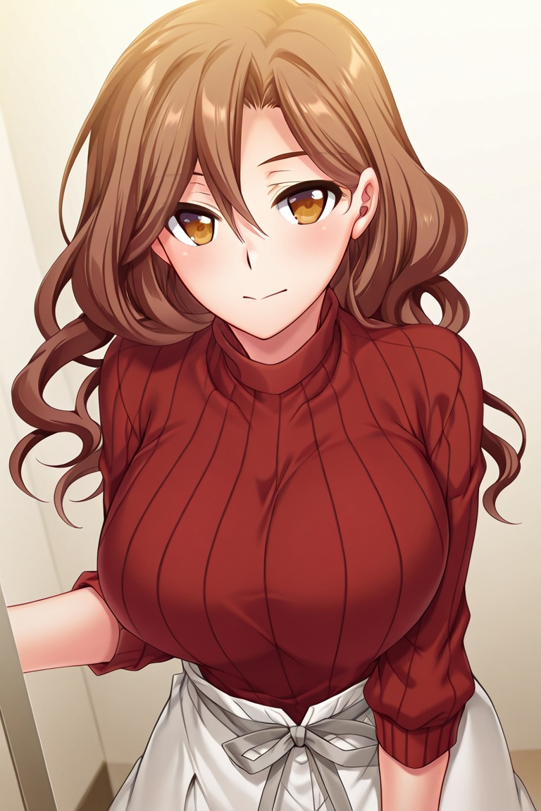 Sakuraba_Anri,  red sweater,  solo on Tensor.Art