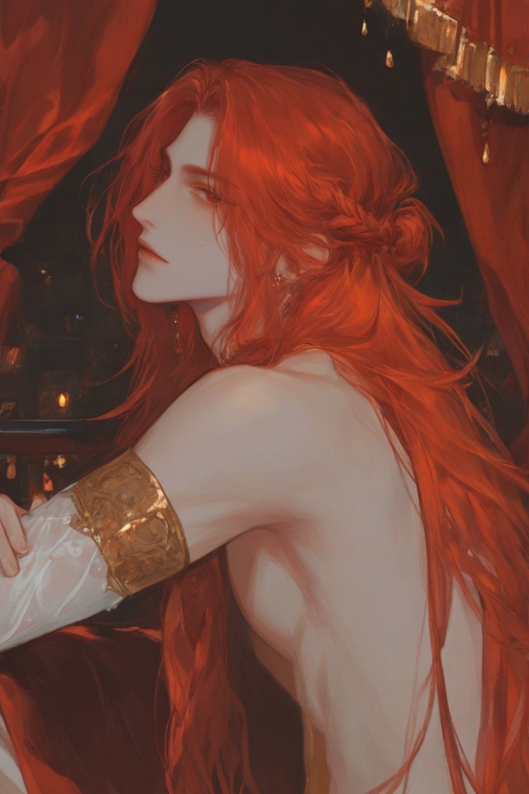 solo,  long hair,  1boy on Tensor.Art