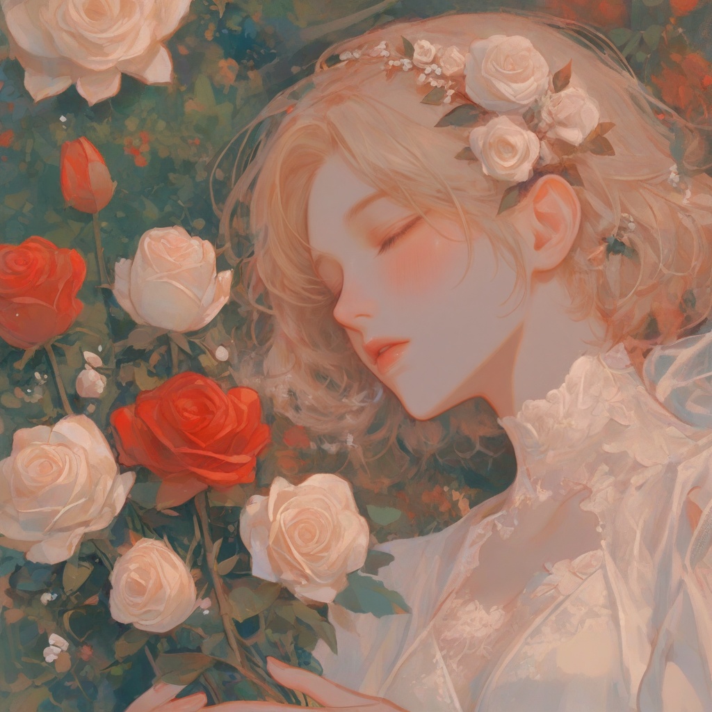 1girl,  solo,  blush on Tensor.Art