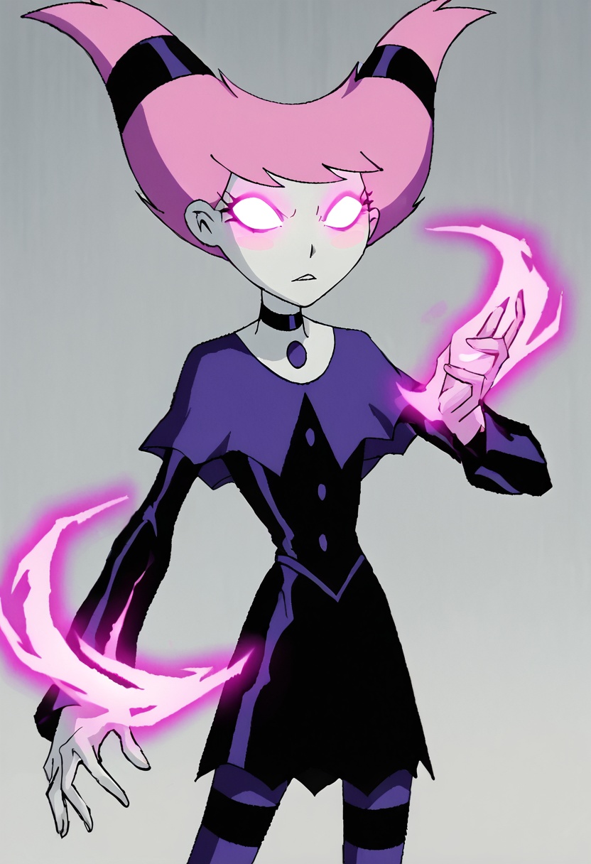 jinx,  1girl,  pink hair on Tensor.Art